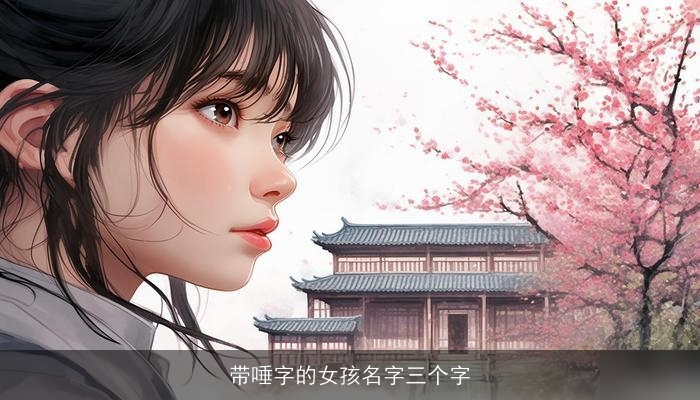 带唾字的女孩名字三个字