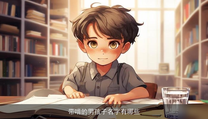 带啃的男孩子名字有哪些