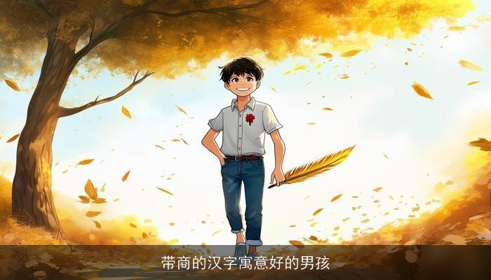 带商的汉字寓意好的男孩