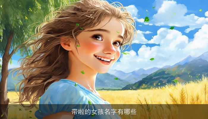 带啦的女孩名字有哪些