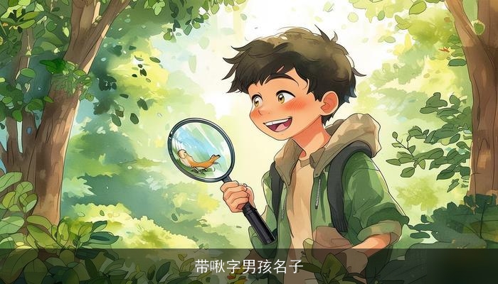 带啾字男孩名子