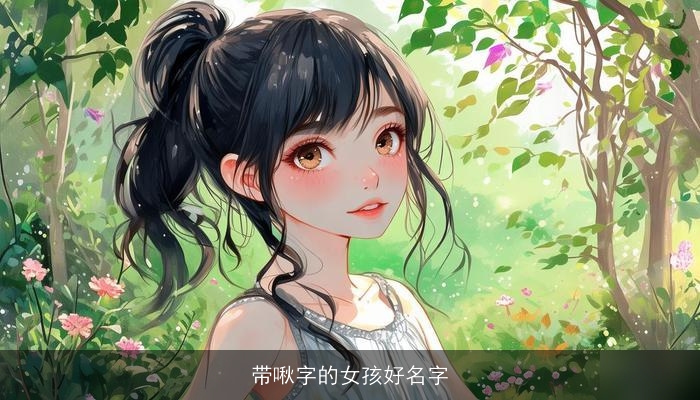 带啾字的女孩好名字