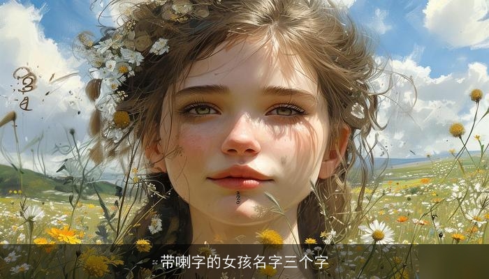 带喇字的女孩名字三个字