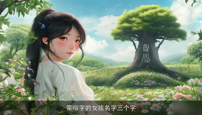 带喈字的女孩名字三个字