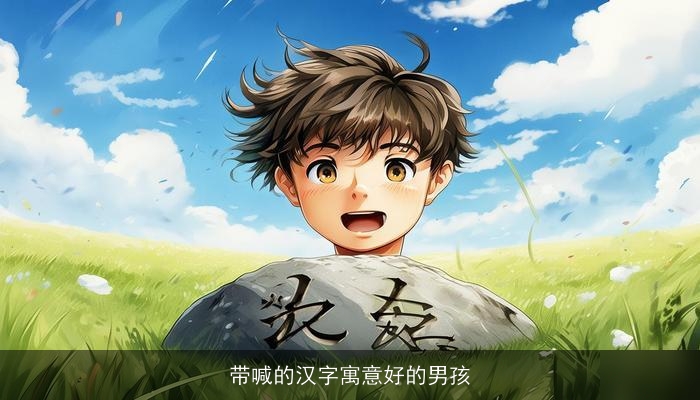 带喊的汉字寓意好的男孩
