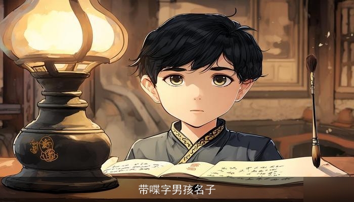 带喋字男孩名子
