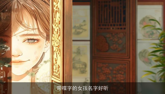 带喋字的女孩名字好听