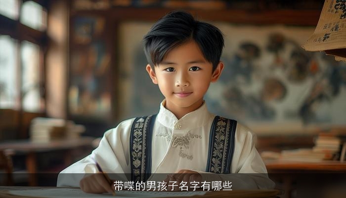 带喋的男孩子名字有哪些