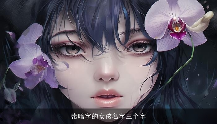 带喑字的女孩名字三个字