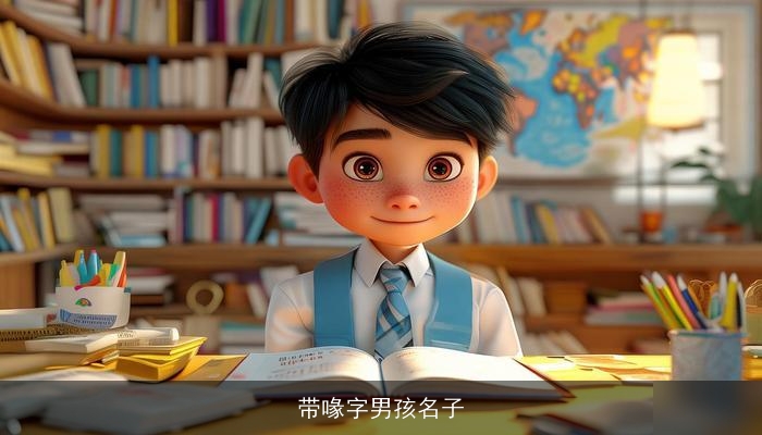 带喙字男孩名子