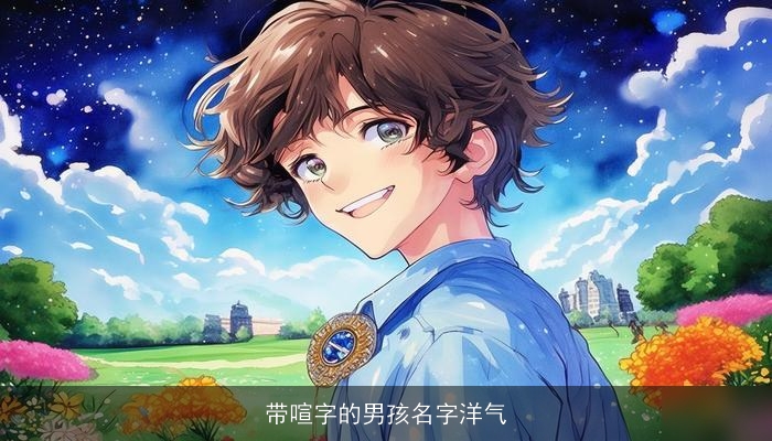 带喧字的男孩名字洋气