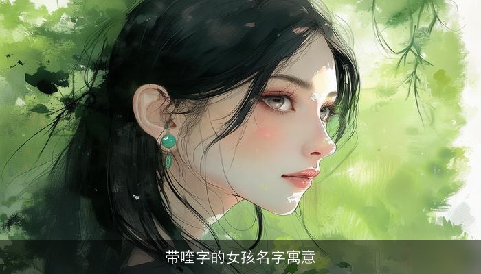 带喹字的女孩名字寓意