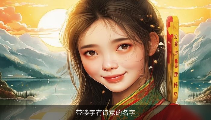 带喽字有诗意的名字