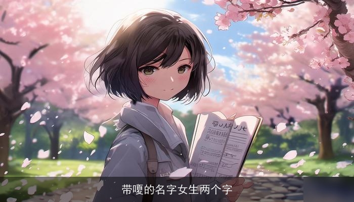 带嗄的名字女生两个字