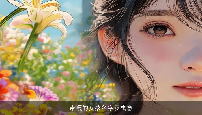 带嗄的女孩名字及寓意