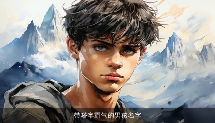 带嗒字霸气的男孩名字