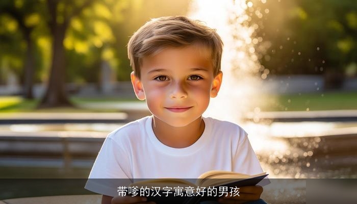 带嗲的汉字寓意好的男孩