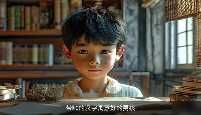 带嗽的汉字寓意好的男孩