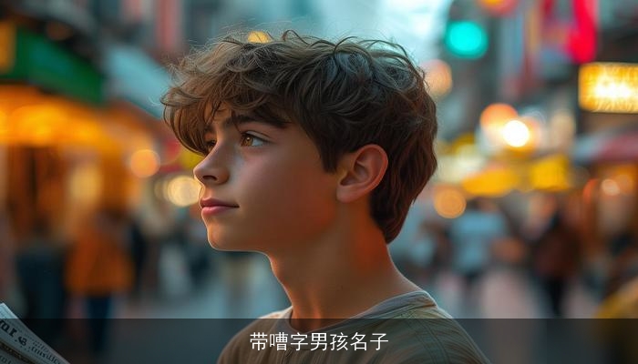 带嘈字男孩名子