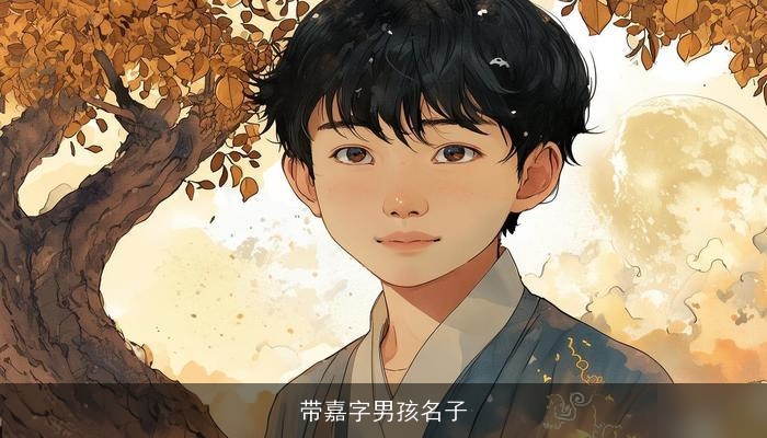 带嘉字男孩名子