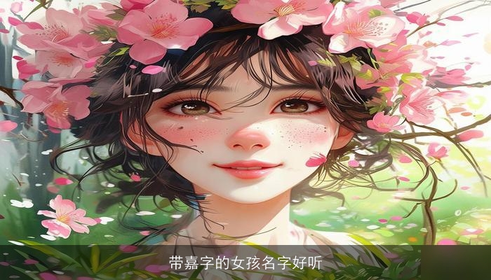 带嘉字的女孩名字好听