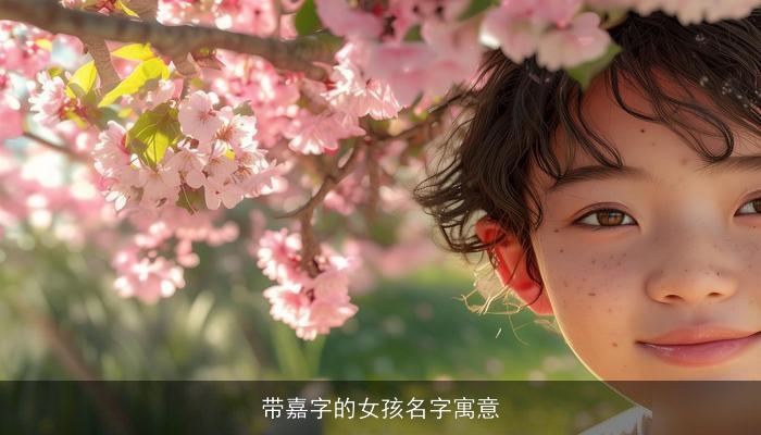 带嘉字的女孩名字寓意