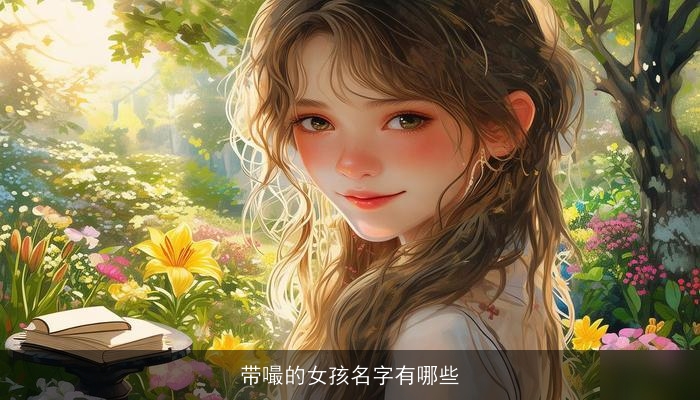 带嘬的女孩名字有哪些