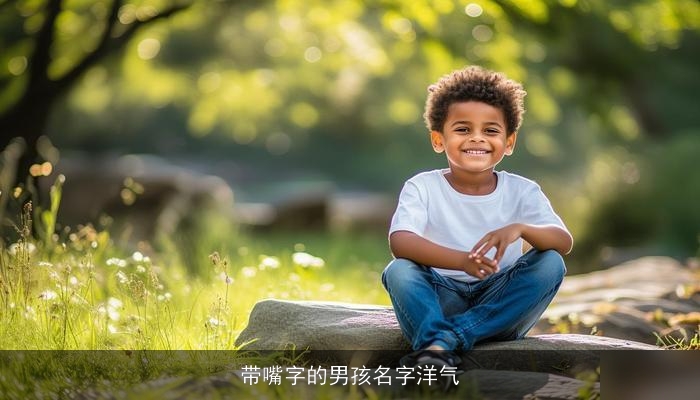 带嘴字的男孩名字洋气