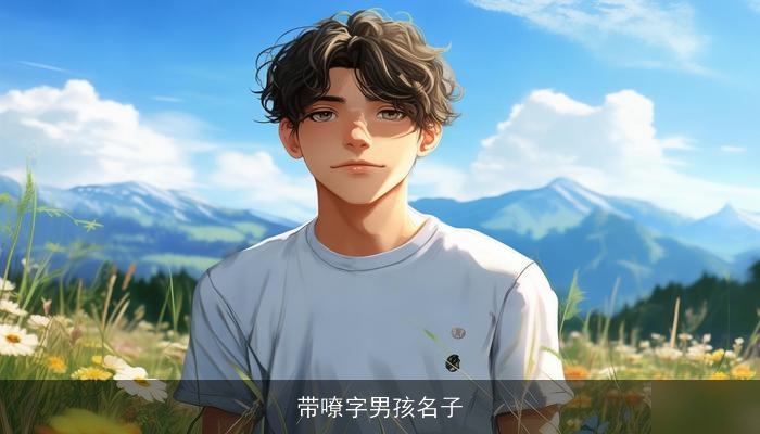 带嘹字男孩名子