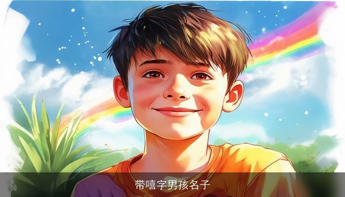 带嘻字男孩名子