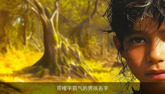 带噎字霸气的男孩名字