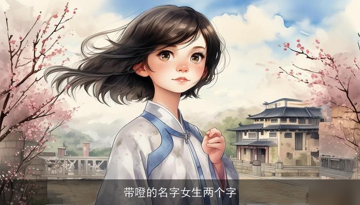 带噔的名字女生两个字