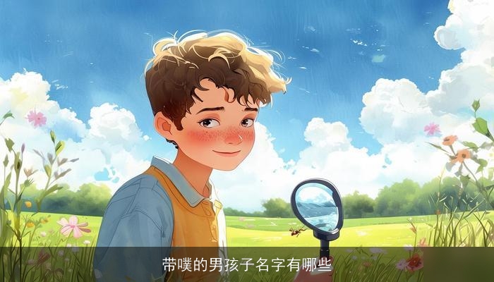 带噗的男孩子名字有哪些