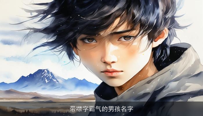 带噤字霸气的男孩名字