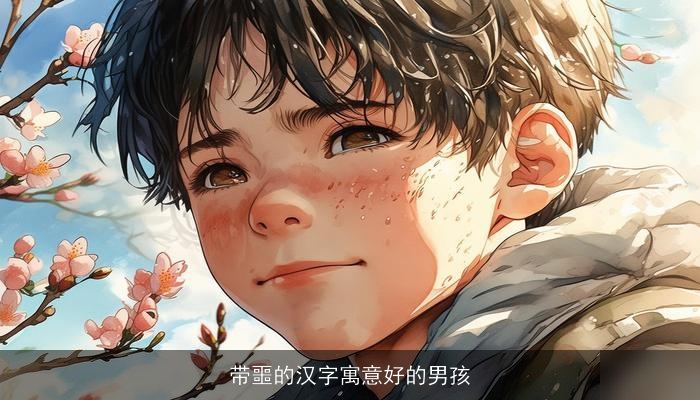 带噩的汉字寓意好的男孩