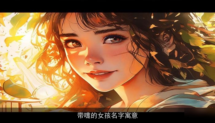 带嚏的女孩名字寓意