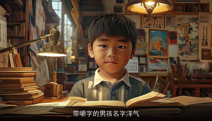 带嚼字的男孩名字洋气