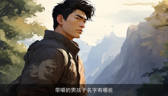 带嚼的男孩子名字有哪些