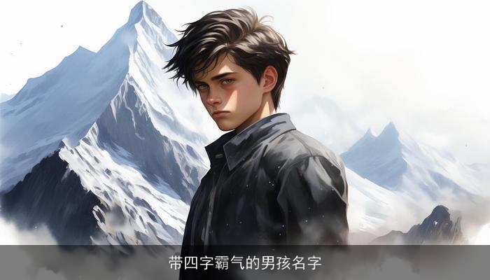 带四字霸气的男孩名字