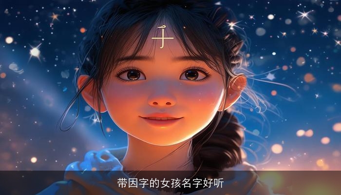带因字的女孩名字好听