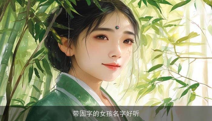 带固字的女孩名字好听