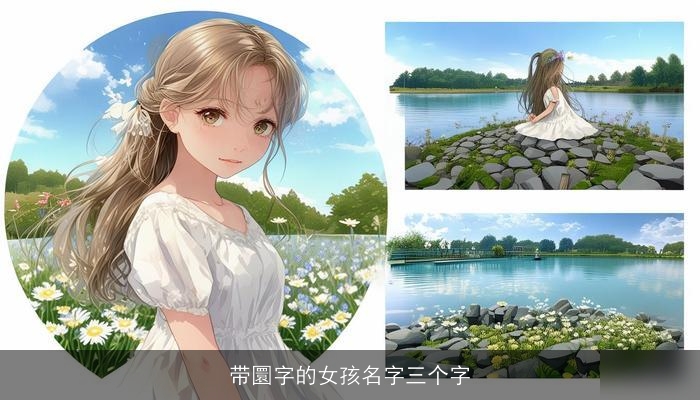 带圜字的女孩名字三个字