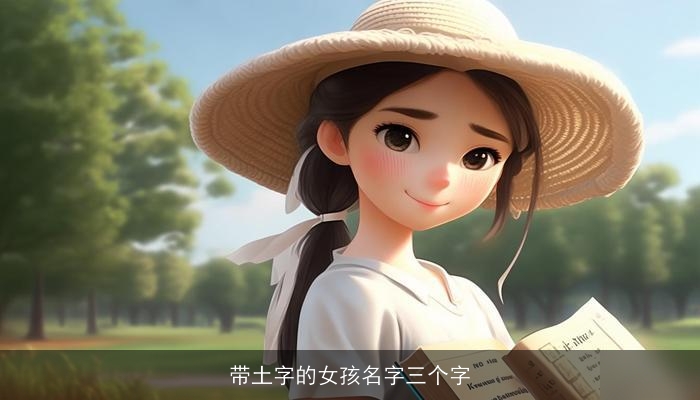 带土字的女孩名字三个字