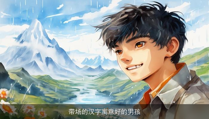 带场的汉字寓意好的男孩