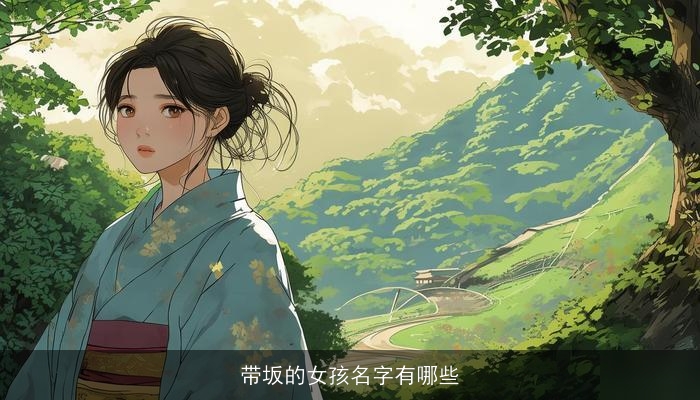 带坂的女孩名字有哪些