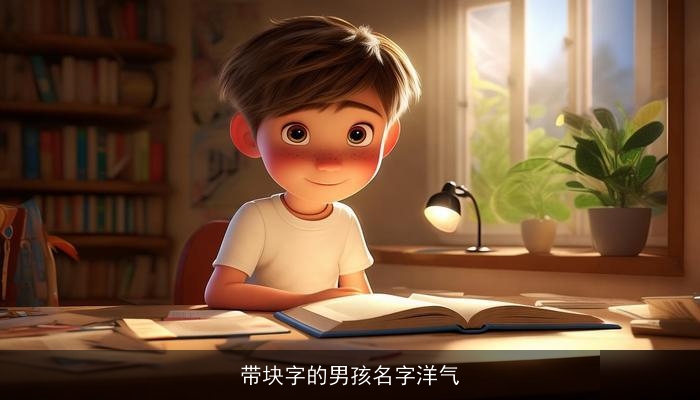 带块字的男孩名字洋气
