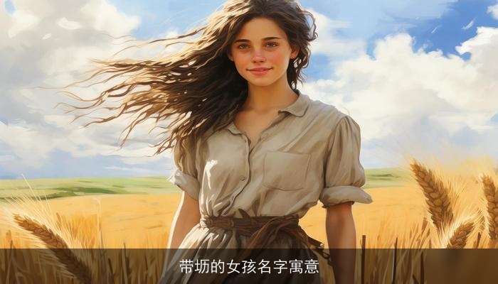 带坜的女孩名字寓意