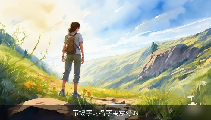 带坡字的名字寓意好的
