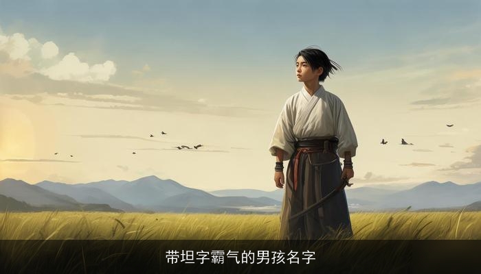带坦字霸气的男孩名字