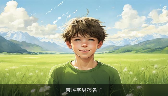 带坪字男孩名子
